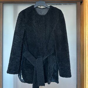 Jenni Kayne Genuine Shearling Collarless coat